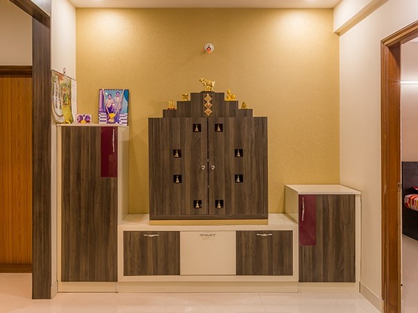 Pooja Room with Storage