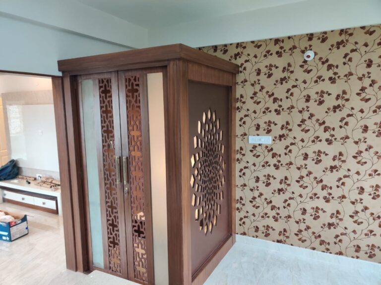 Pooja Room with Storage