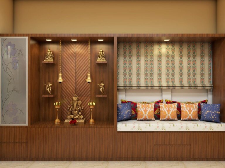 Pooja Room with Storage